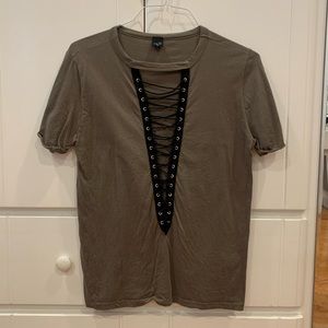 The Clas-sic Lace Up Shirt